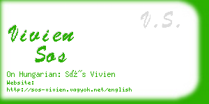 vivien sos business card